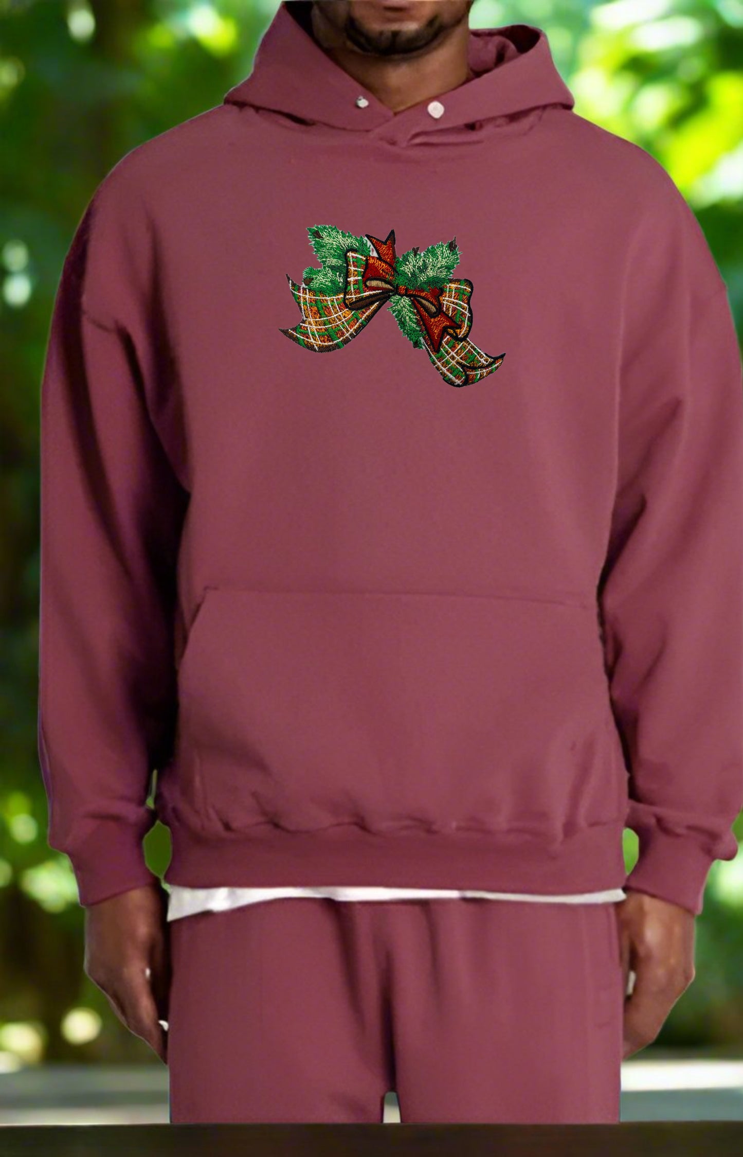 Tartan Traditions: Elegant Plaid Bow Embroidered Collection (Sweatshirts, Hoodies & Totes) – Small Biz Crafted, 15% to Cultural Heritage Programs 🎀🏴 | Ethically Woven with Timeless Charm