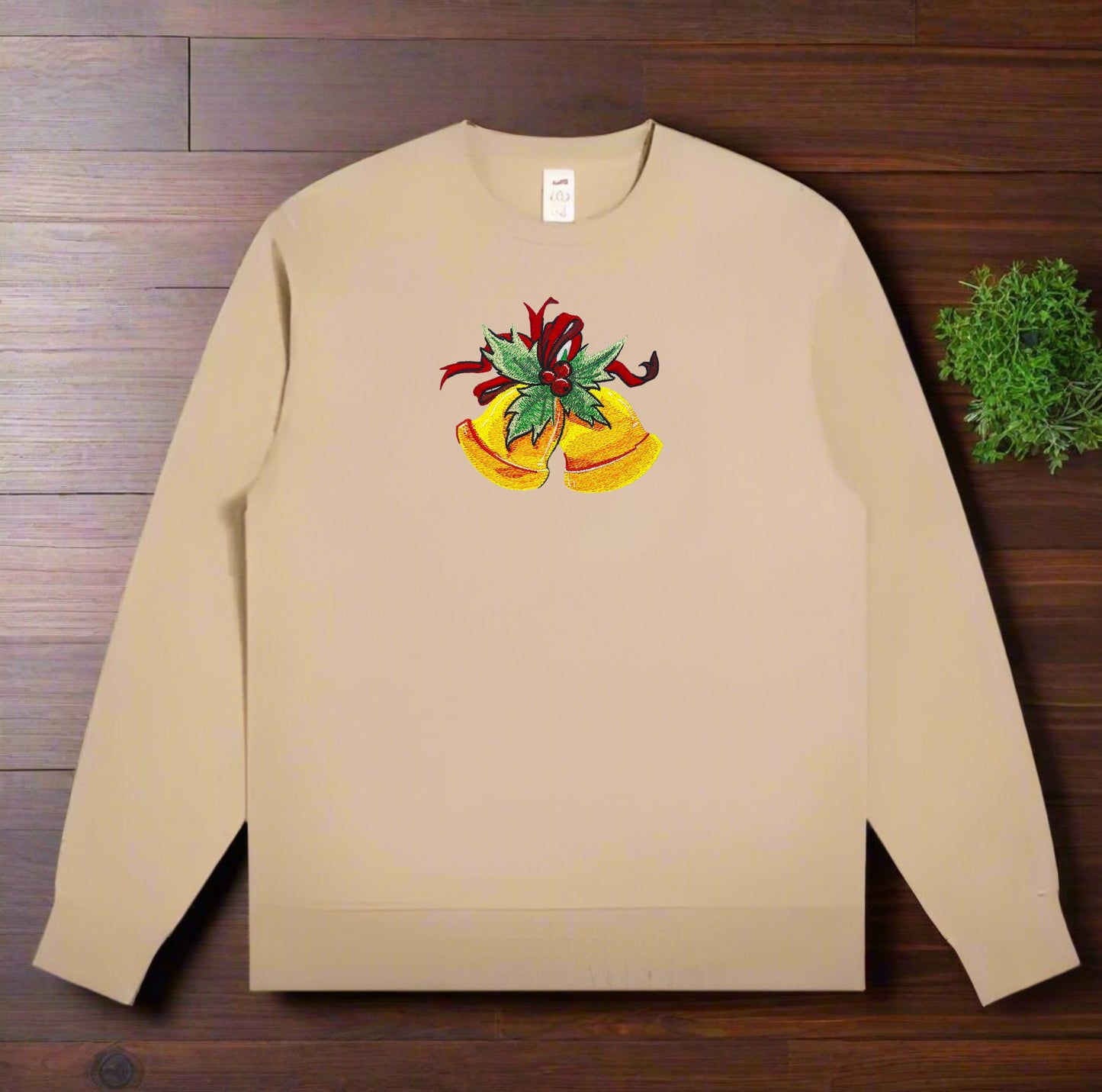 Merry Christmas Bells Embroidery - Holiday Gift
