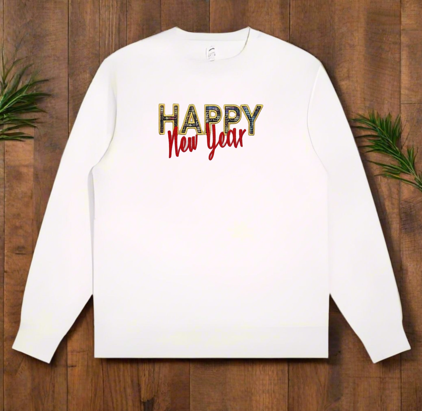 Cheers to Community: Happy New Year Embroidered Collection Small Biz Crafted, Big Dreams Fueled ✨🥂 | Ethically Stitched with Heart