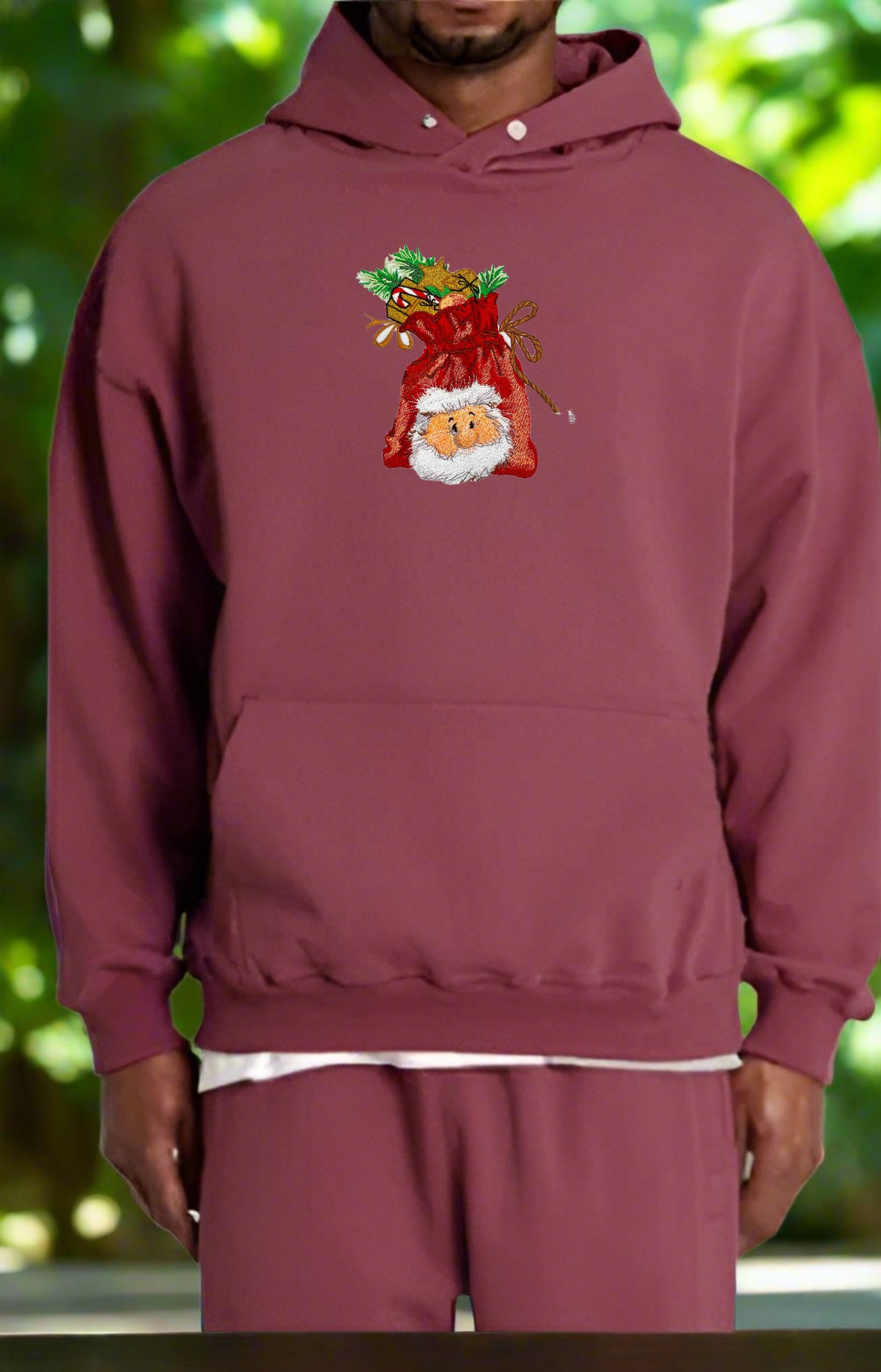 Santa’s Secret Stitch: Embroidered Sack Collection (Sweatshirts, Hoodies & Totes) – Small Biz Crafted, 15% to Toy Drives 🎅🎁 | Glow-in-the-Docknight Magic & Hidden Treasures