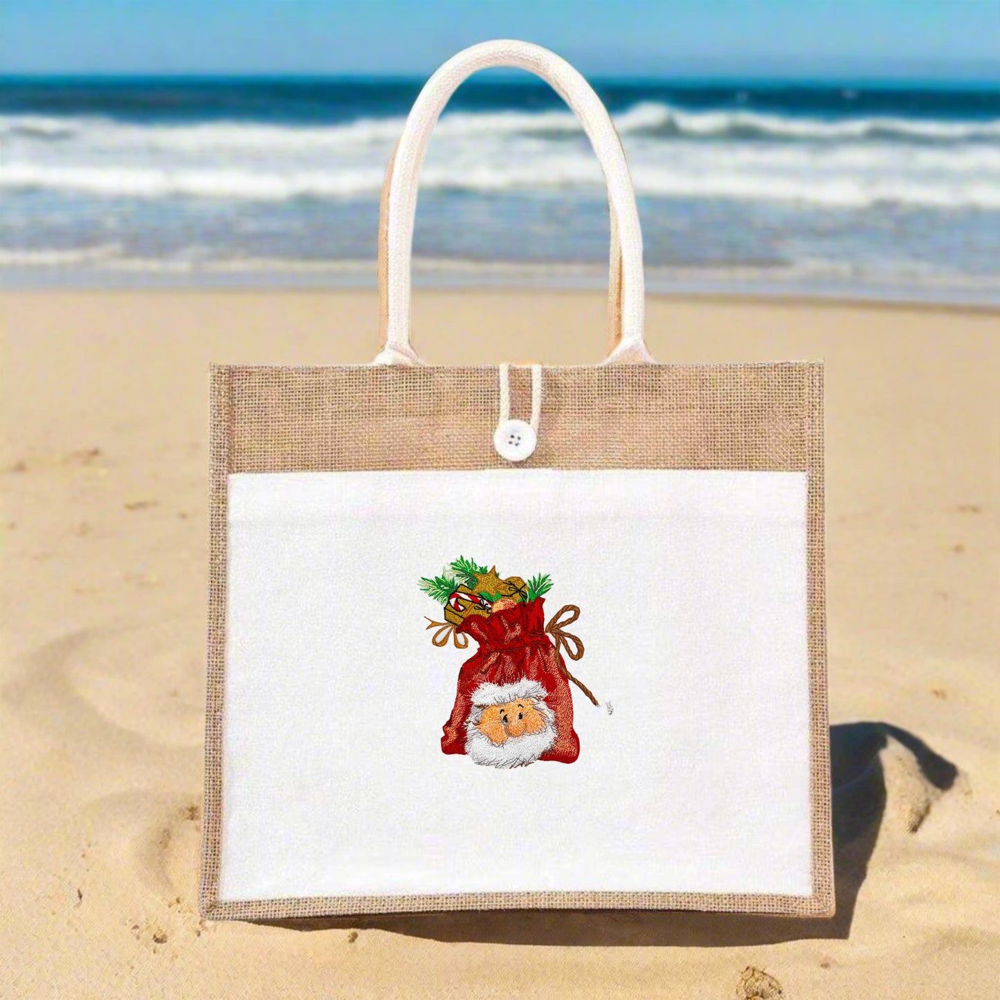 Santa’s Secret Stitch: Embroidered Sack Collection (Sweatshirts, Hoodies & Totes) – Small Biz Crafted, 15% to Toy Drives 🎅🎁 | Glow-in-the-Docknight Magic & Hidden Treasures