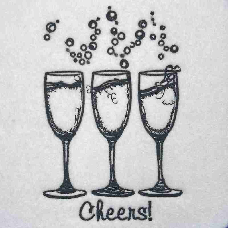 Bubbles & Stitches: Champagne Glasses Embroidered Collection (Sweatshirts, Hoodies & Totes) – Celebrate Every Sip 🥂✨ | Ethically Crafted