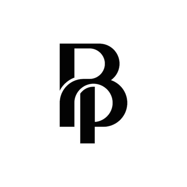 Black and white logo of a stylized letter 'PB' on a white background