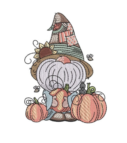 Gnome Pumpkin Sweatshirt, Hoodie & Jute Tote |Embroidered Dubai Dirt-Dreamers | Small Batch Soil Rebels