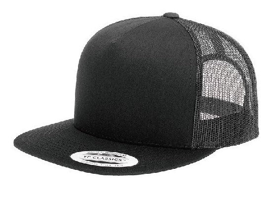 black Textured cap with mesh