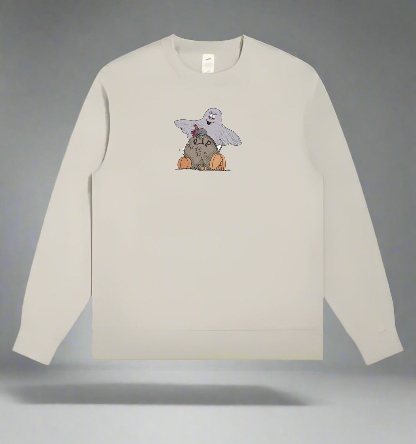 Ghost Pumpkin Embroidery Design