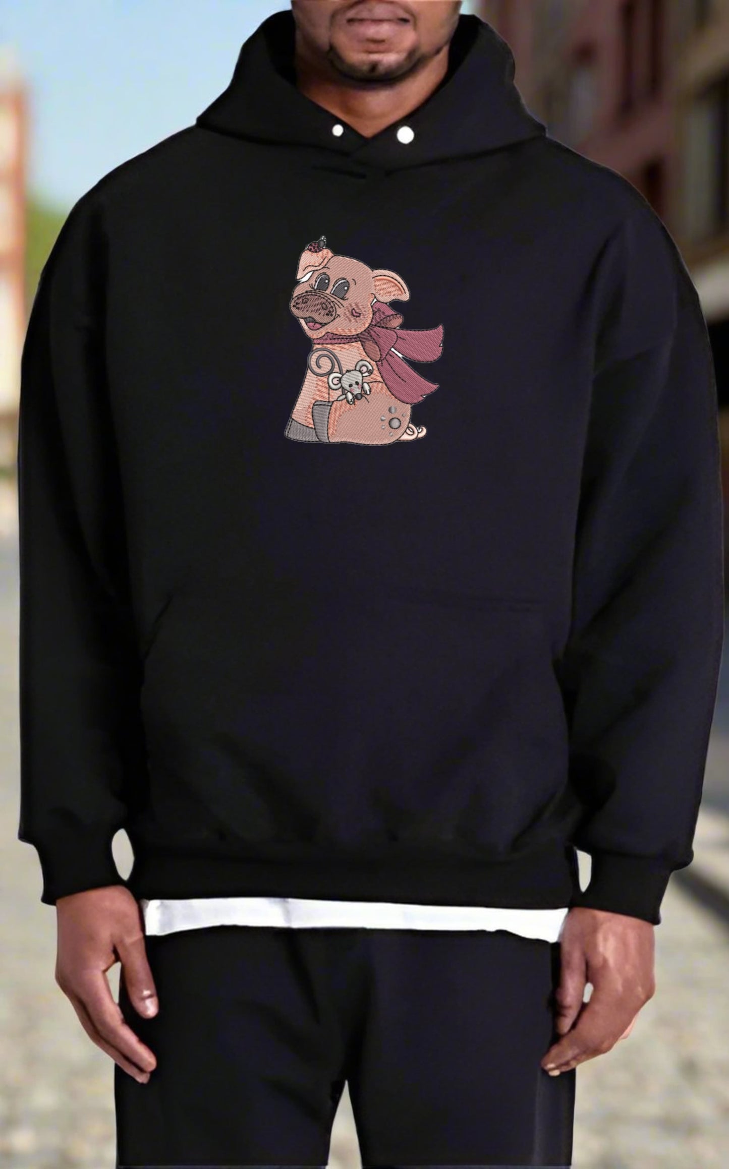 PigMouse Valor Design: Hoodie • Sweatshirt • Jute Tote | Pocket-Sized Power
