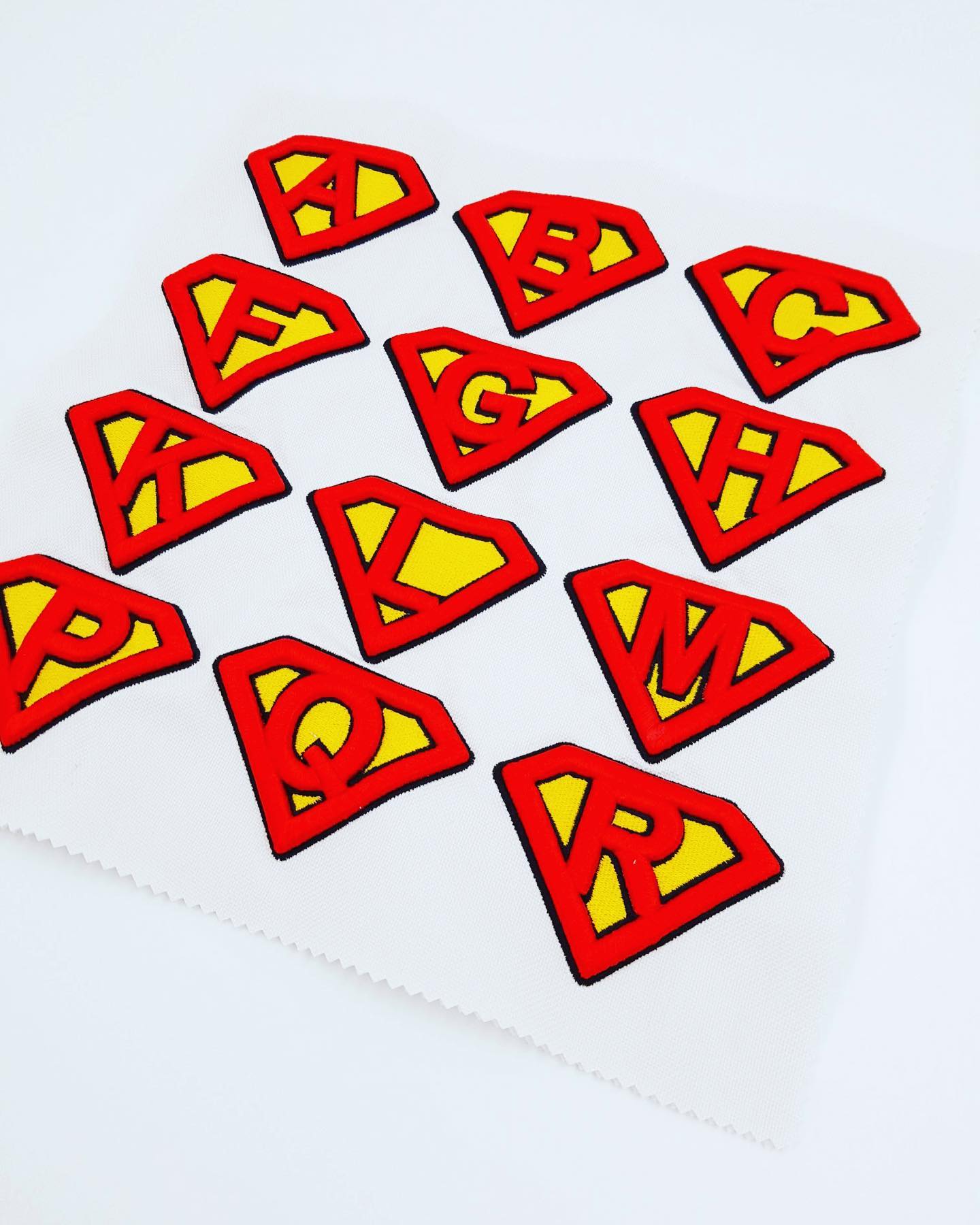 ShieldCraft Heroes: Superhero Shield Embroidery 3D Puff Font & Number Collection