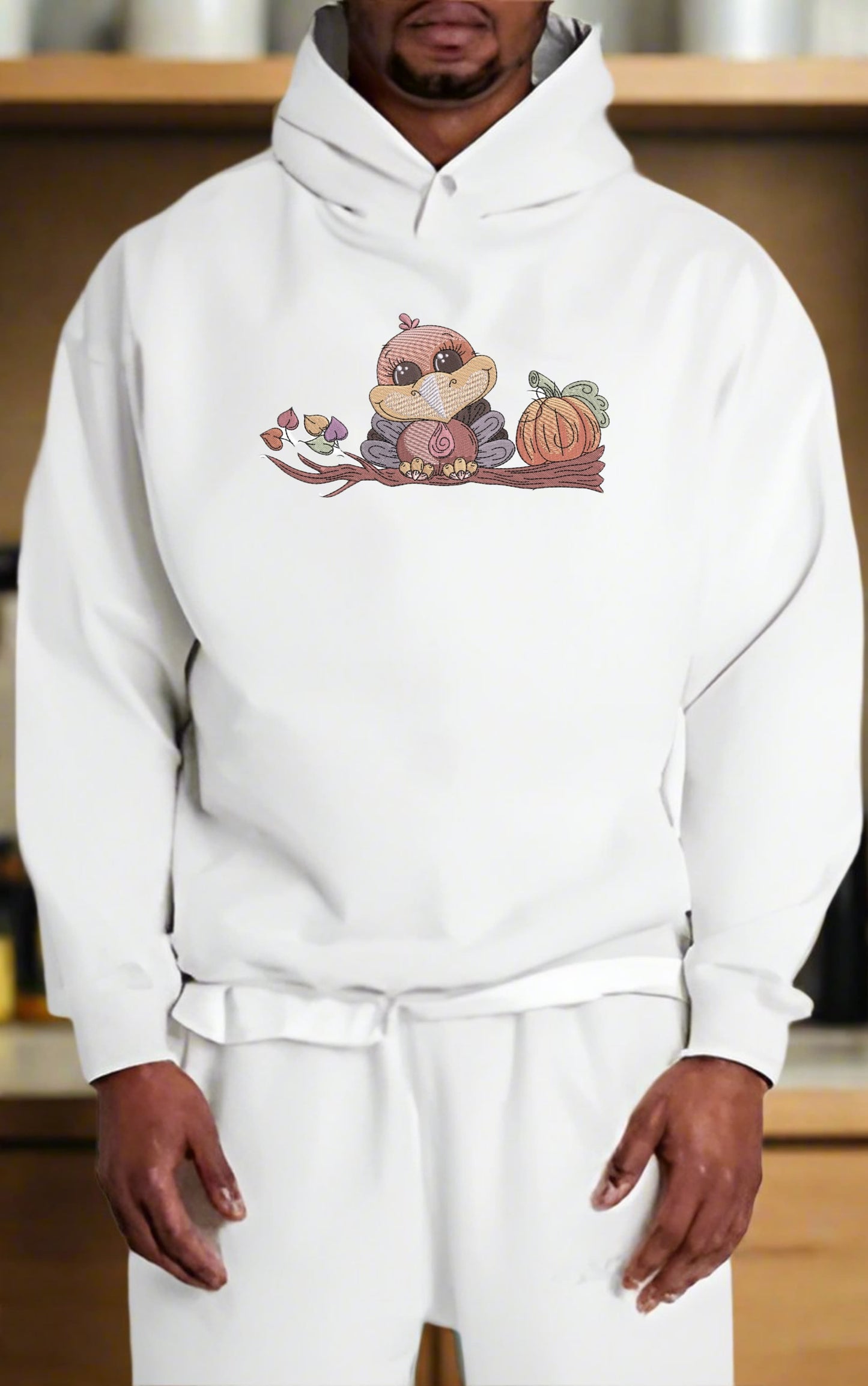TurkeyPumpkin Harvest Design: Hoodie • Sweatshirt • Jute Tote | Grateful & Unfiltered Joy