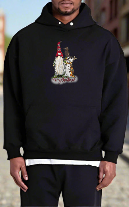 Frost & Whimsy: Gnome & Snowman Embroidered Collection (Sweatshirts, Hoodies & Totes) – Small Biz Crafted, 15% to Community Joy Initiatives 🧤⛄ | Glow-in-the-Docknight Charm, Ethically Stitched