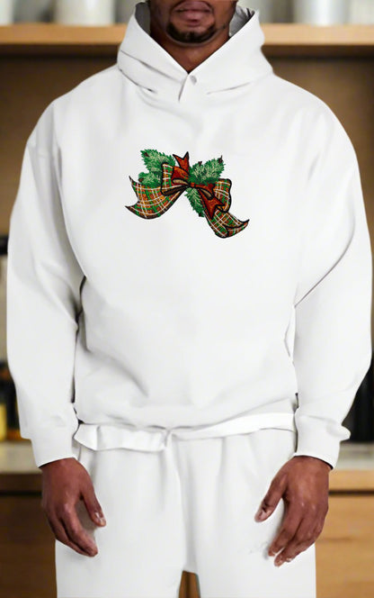 Tartan Traditions: Elegant Plaid Bow Embroidered Collection (Sweatshirts, Hoodies & Totes) – Small Biz Crafted, 15% to Cultural Heritage Programs 🎀🏴 | Ethically Woven with Timeless Charm