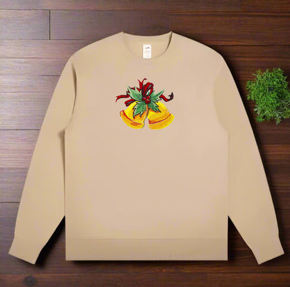 Merry Christmas Bells Embroidery - Holiday Gift