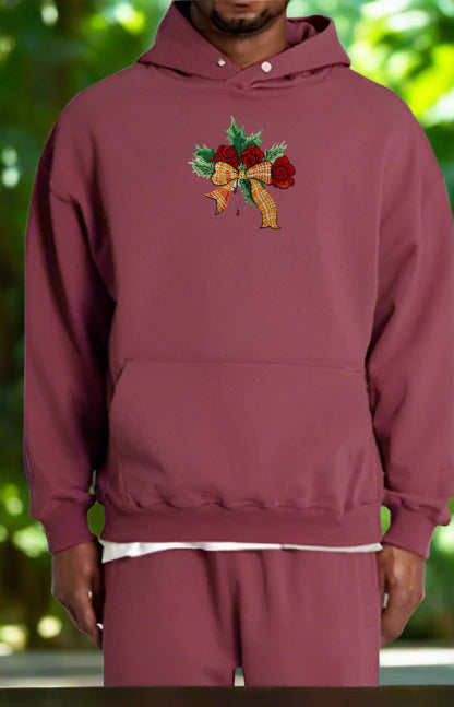 Everbloom Cheer: Christmas Roses Embroidered Collection (Sweatshirts, Hoodies & Totes) – Small Biz Crafted, Ethically Stitched with Floral Magic 🌹🎄 | 15% Supports Community Gardens