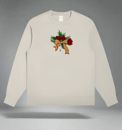 Everbloom Cheer: Christmas Roses Embroidered Collection (Sweatshirts, Hoodies & Totes) – Small Biz Crafted, Ethically Stitched with Floral Magic 🌹🎄 | 15% Supports Community Gardens