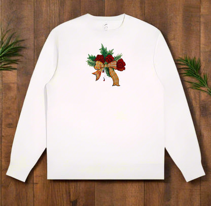 Everbloom Cheer: Christmas Roses Embroidered Collection (Sweatshirts, Hoodies & Totes) – Small Biz Crafted, Ethically Stitched with Floral Magic 🌹🎄 | 15% Supports Community Gardens