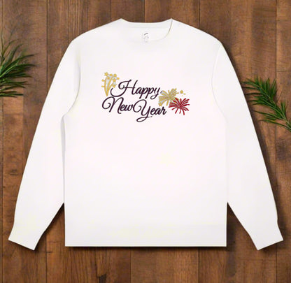 Celestial Spark: Fireworks Embroidered Collection (Sweatshirts, Hoodies & Jute Bags) – Glow-in-the-Dark Threads, Eco-Friendly Celebrations ✨🎆♻️ | Ethically Handcrafted