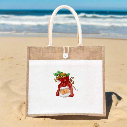 Santa’s Secret Stitch: Embroidered Sack Collection (Sweatshirts, Hoodies & Totes) – Small Biz Crafted, 15% to Toy Drives 🎅🎁 | Glow-in-the-Docknight Magic & Hidden Treasures