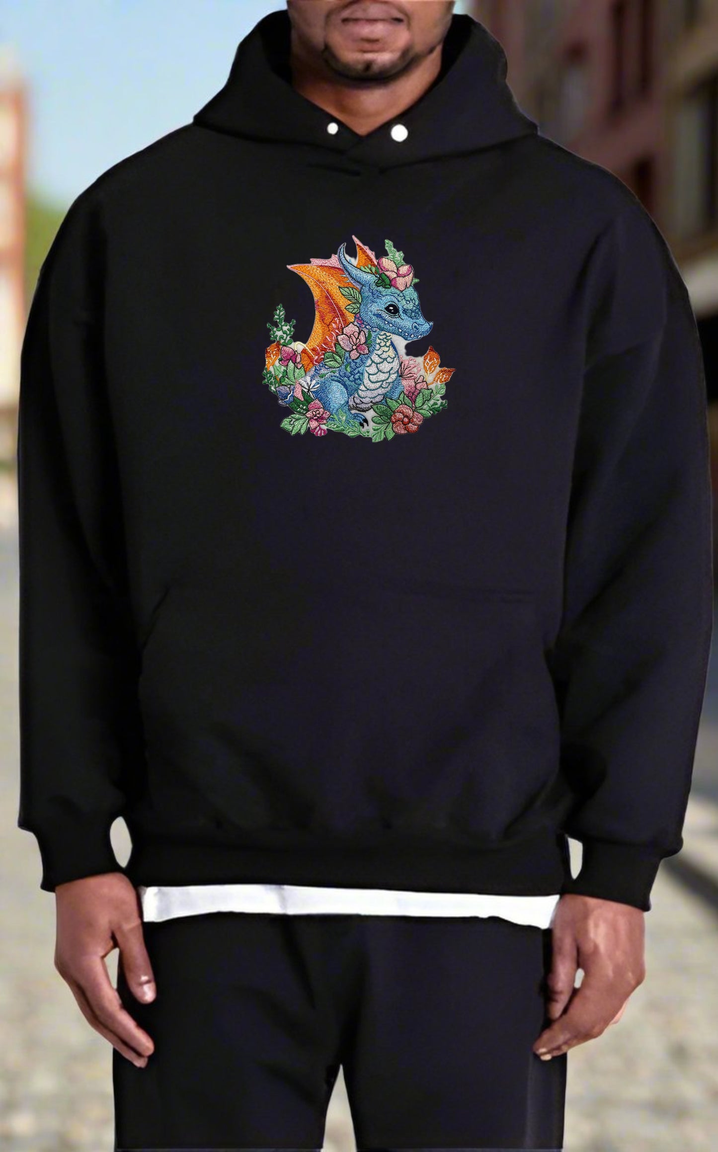 Enchanting Spring Dragon Embroidery