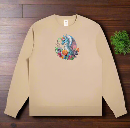 Midnight Garden Dragon Embroidery