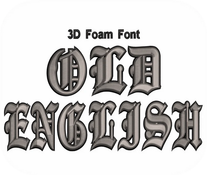 Custom 3D Foam Old English Font Embroidered Caps - Bold & Retro Hat Collection for Streetwear & Sports