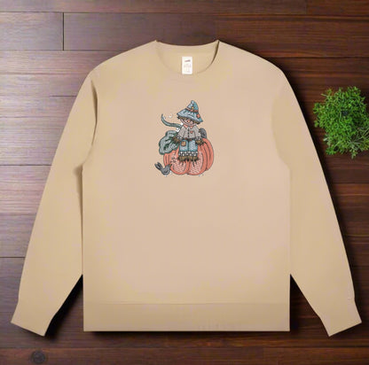 ScareCrow Sentinel Design: Hoodie • Sweatshirt • Jute Tote | Field Guardian Art