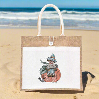 ScareCrow Sentinel Design: Hoodie • Sweatshirt • Jute Tote | Field Guardian Art