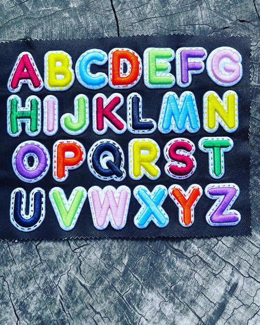 DoubleLayer Sphere: Complete 3D  Puff Alphabet Embroidery Collection