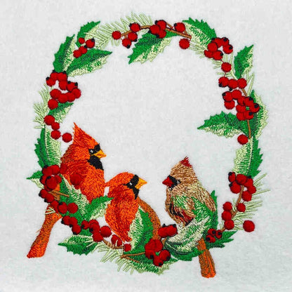 Crimson Holiday: Christmas Cardinal Embroidered Collection (Sweatshirts, Hoodies & Totes) – Small Biz Crafted, Ethically Stitched with Winter Magic ❄️🐦 | 15% Supports Wildlife Conservation