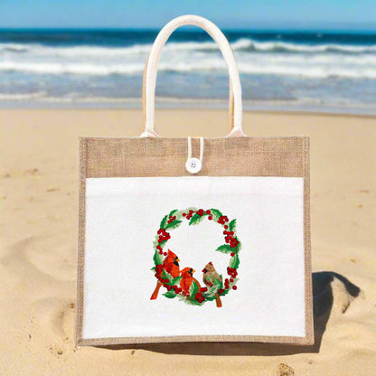 Crimson Holiday: Christmas Cardinal Embroidered Collection (Sweatshirts, Hoodies & Totes) – Small Biz Crafted, Ethically Stitched with Winter Magic ❄️🐦 | 15% Supports Wildlife Conservation