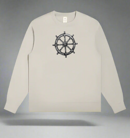 🛳️ Ship’s Wheel Navigator Collection | Embroidered Nautical Apparel  | Captain’s Pride, Artisan Craft, Timeless Voyage Style 🌊
