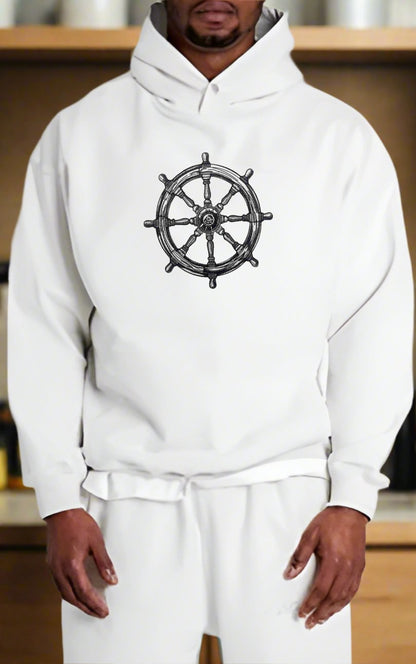🛳️ Ship’s Wheel Navigator Collection | Embroidered Nautical Apparel  | Captain’s Pride, Artisan Craft, Timeless Voyage Style 🌊