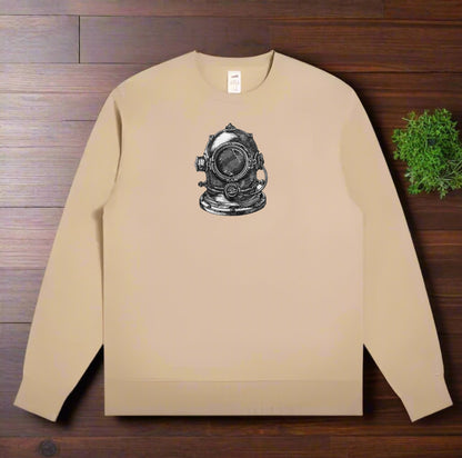 🤿 Vintage Diving Helmet Collection | Retro Nautical Embroidery Art | Stitched Apparel for Divers, Ocean Historians & Timeless Style Seekers 🌊