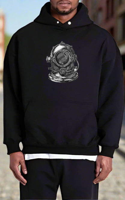🤿 Vintage Diving Helmet Collection | Retro Nautical Embroidery Art | Stitched Apparel for Divers, Ocean Historians & Timeless Style Seekers 🌊