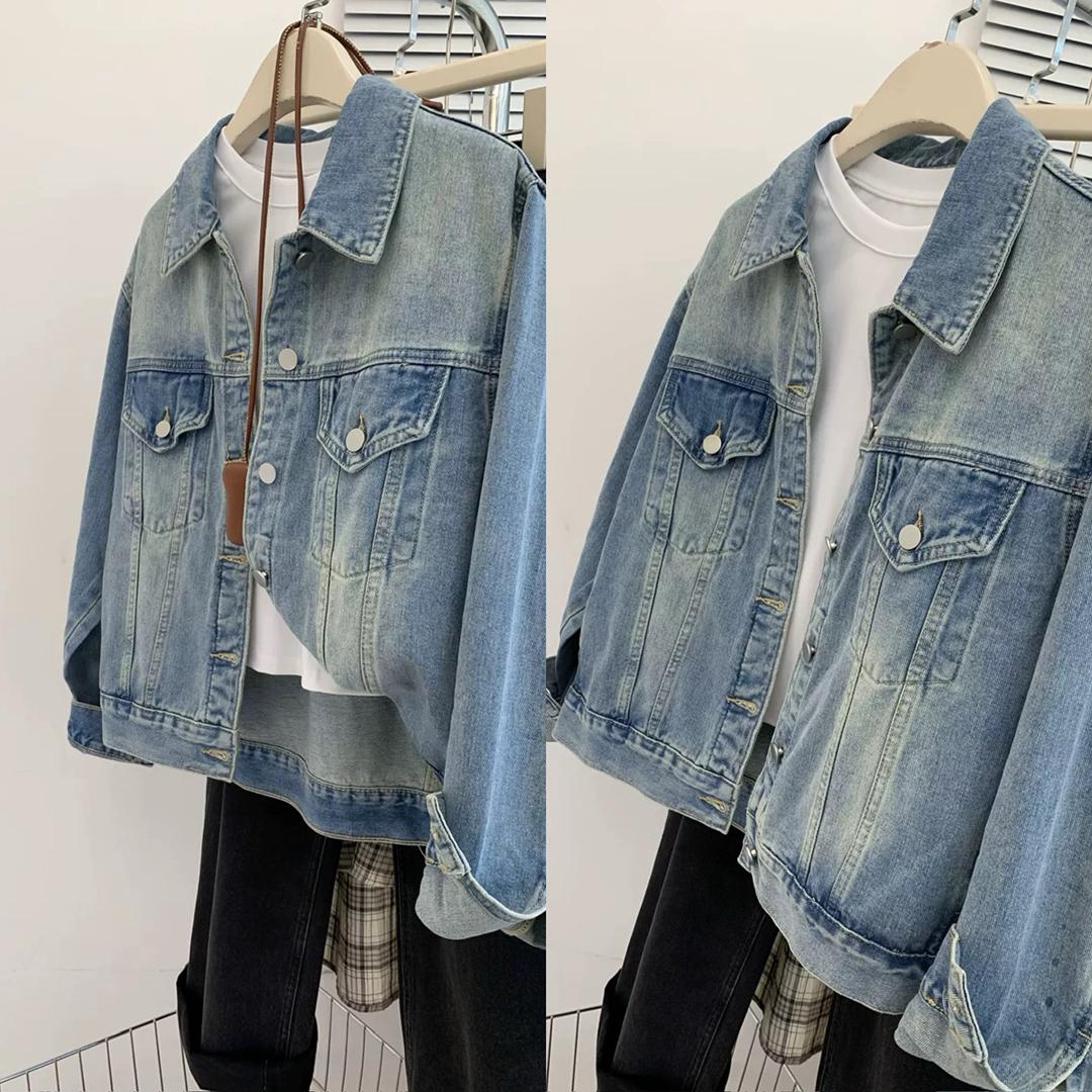 Starfield Classic Denim Jacket — Vintage Wash, Clean Front