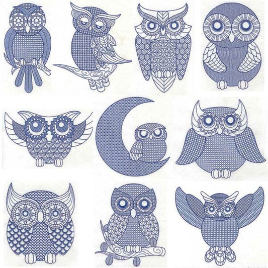 Adorable Owl Embroidery Design