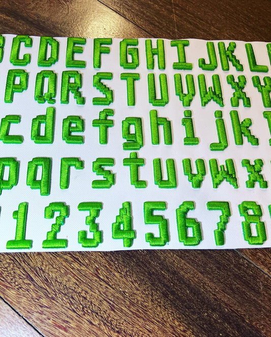 Pixel Puff Retro: 3D Atari-Inspired Embroidery Font Collection