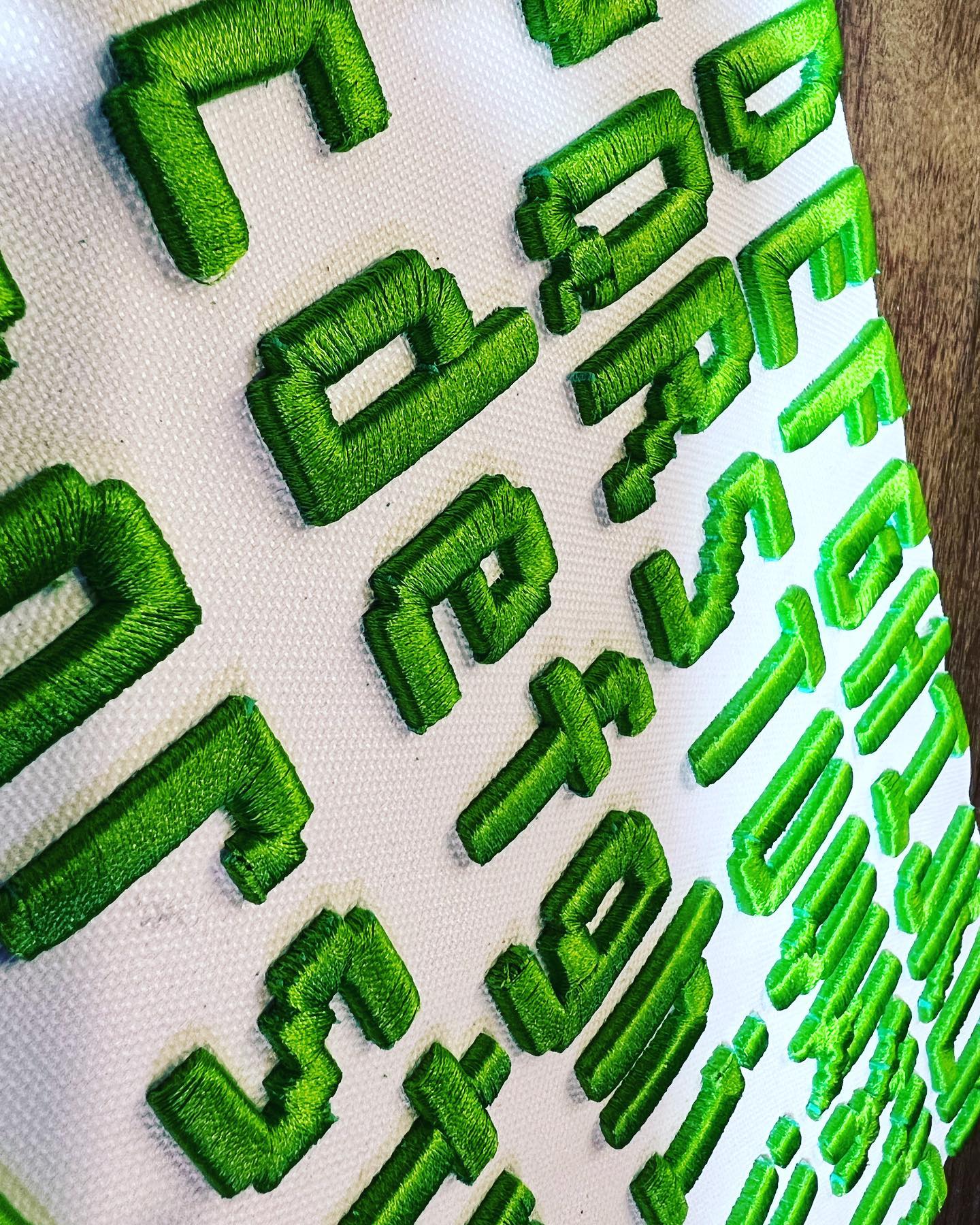 Pixel Puff Retro: 3D Atari-Inspired Embroidery Font Collection