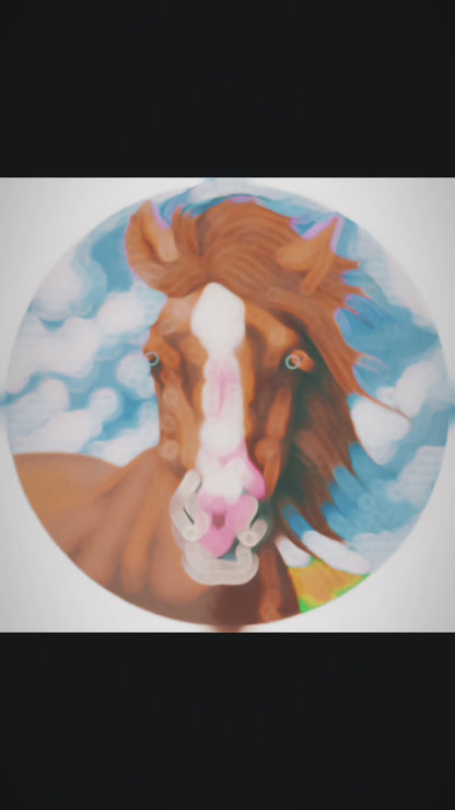 Embroidering a Majestic Horse & Stormy Sky | Daily Vlog Tutorial Series 🪡✨