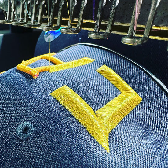 Diamond 3D Puff Font Embroidery