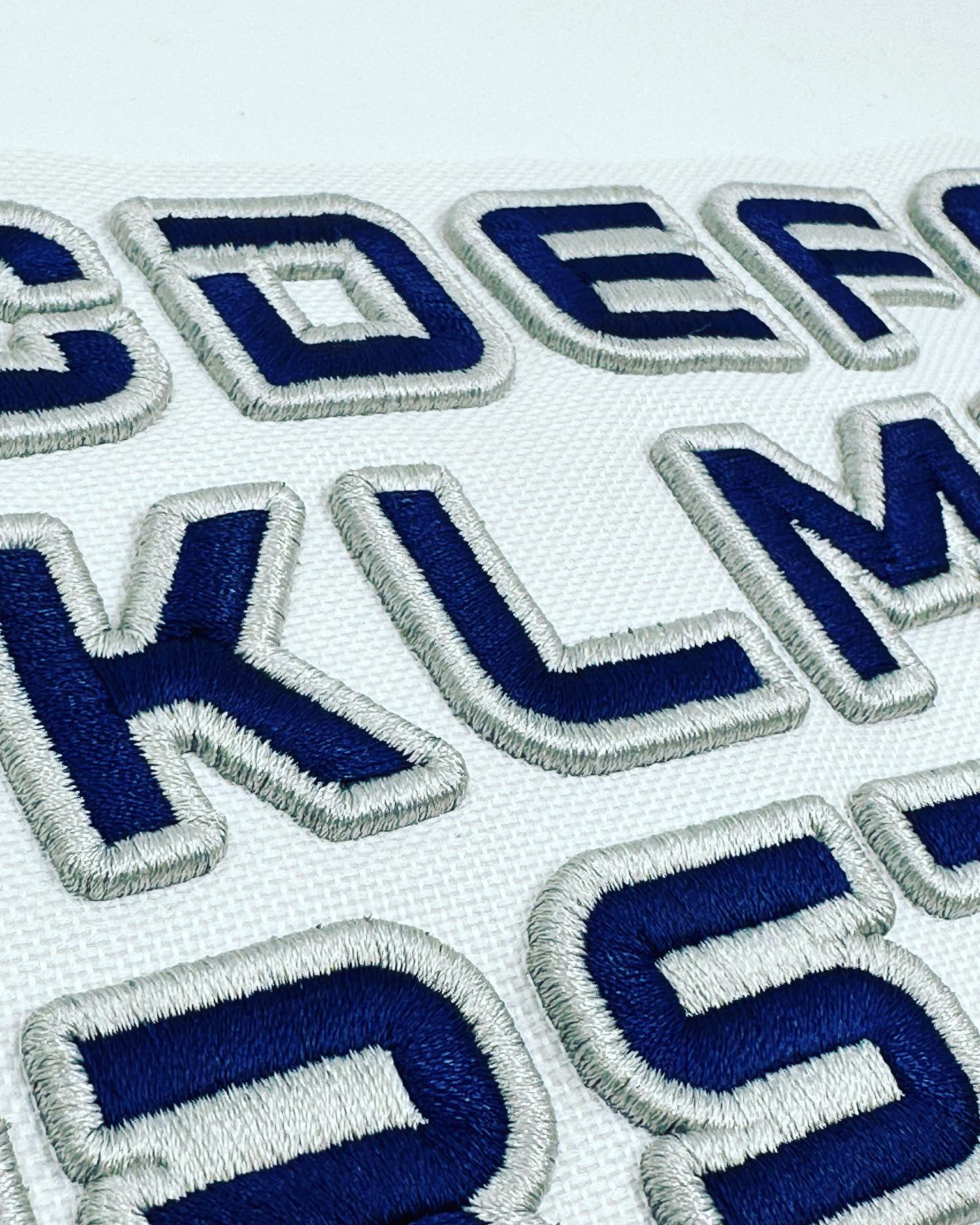 UnityRaised: 3D Squad Embroidery Lettering Collection