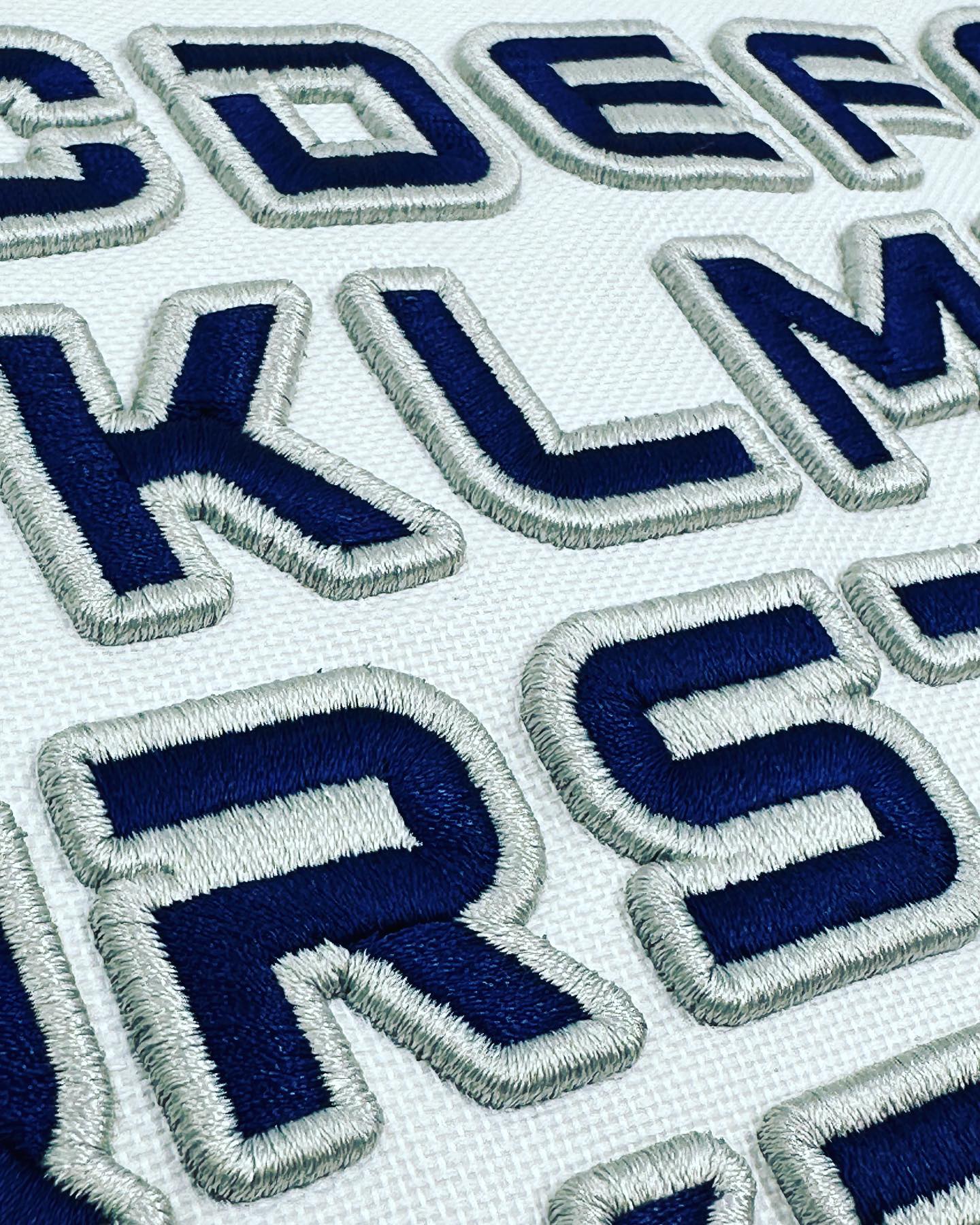 UnityRaised: 3D Squad Embroidery Lettering Collection